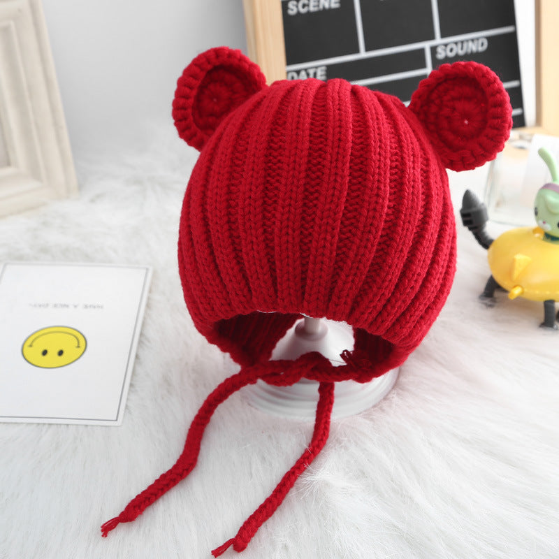 Baby Bear Ears Warm Woolen Hat