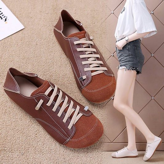 Women's New Retro Simple Flat Comfortable Round Toe Shoes