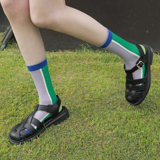 Women's Thin Breathable Spun Glass Simple Cotton Sock