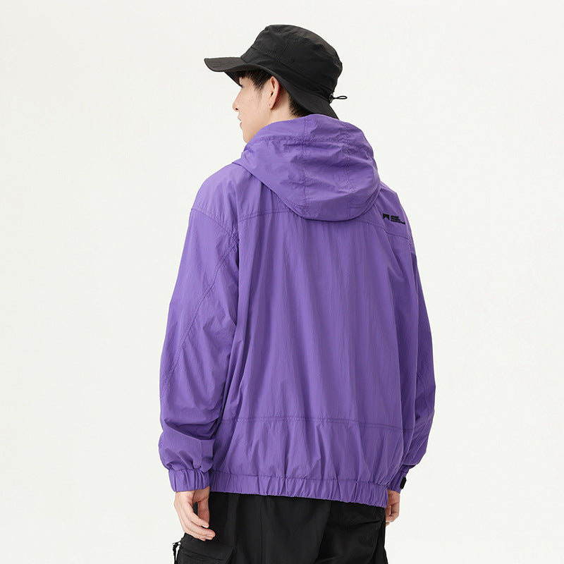 Amerikansk retro halfzip-jakke