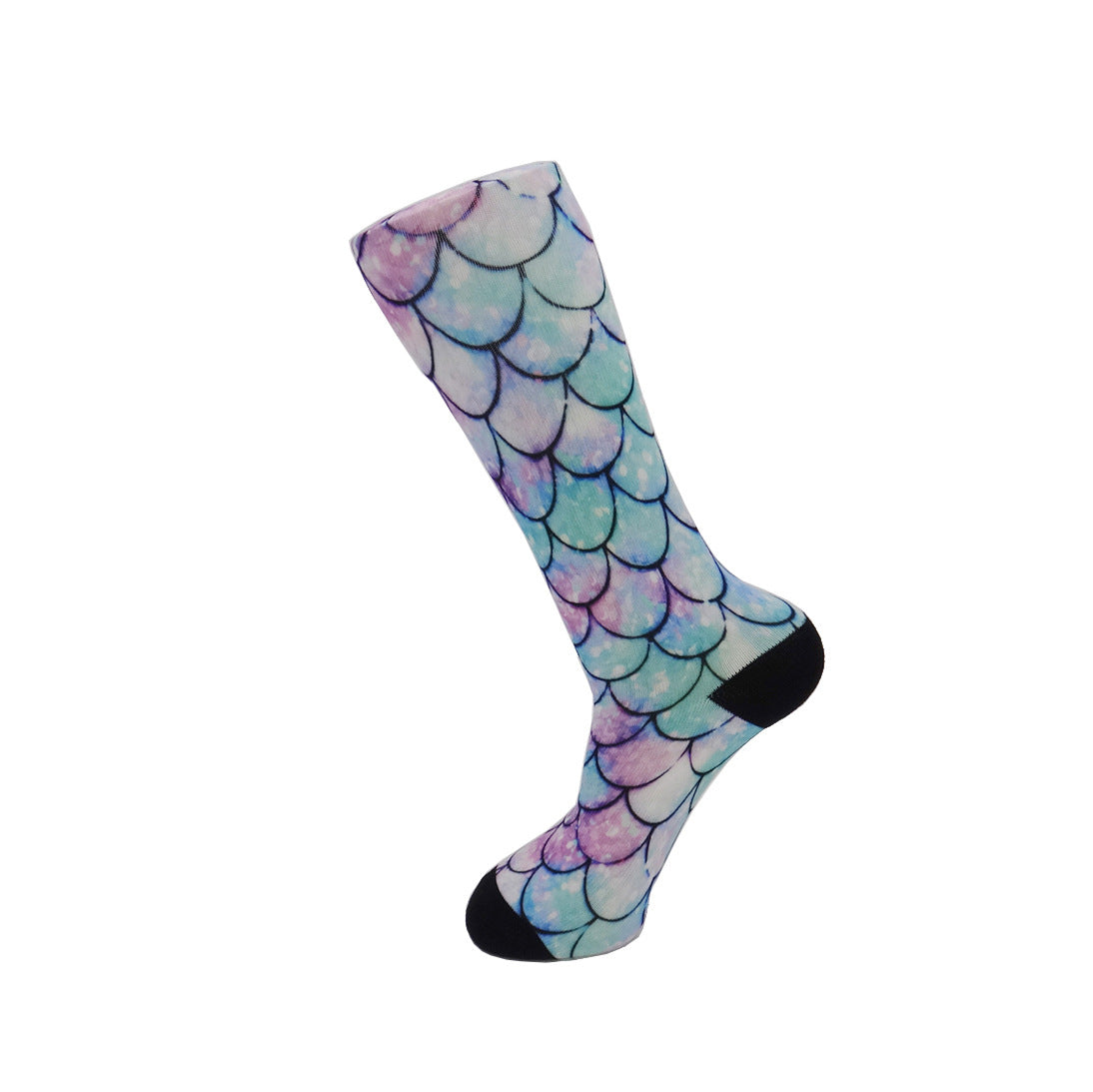 DIY Printed Socks With Fish Scale Pattern