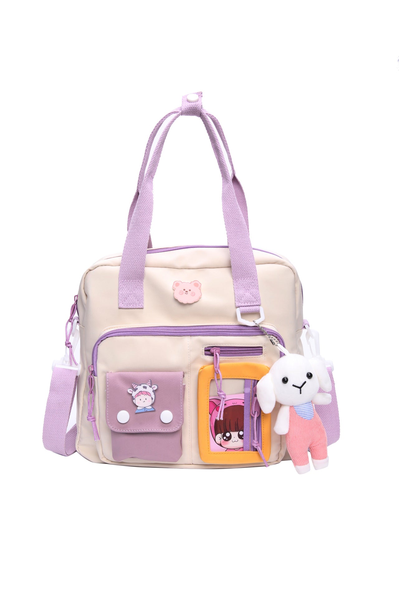 New Women's Large Capacity Cute Literary Handbag