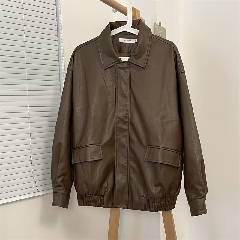 Men's Retro Coat Leather Jacket