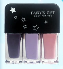 Three-in-one DIY No-bake Tearable Sequined Nail Polish Set