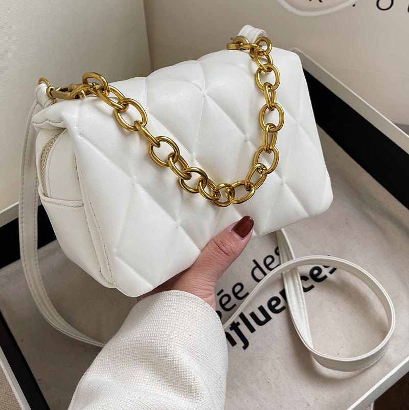 Lingge Women's New Fashion Simple Retro Messenger Bag