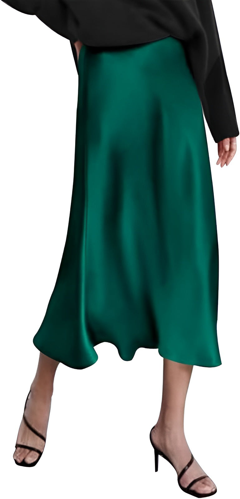 Autumn New Satin Skirt Women's Designer Style