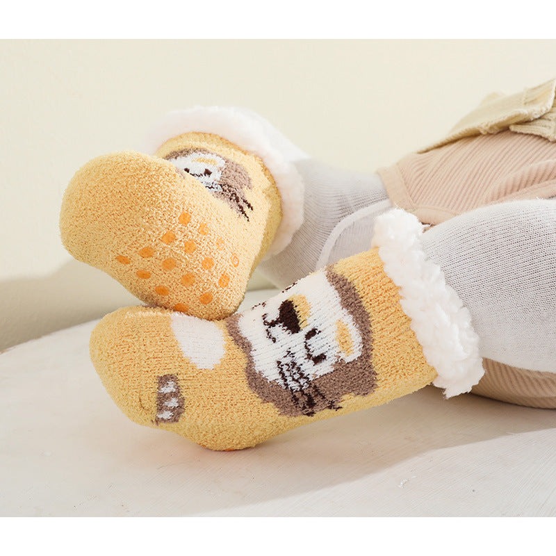 AutumnWinter Kids Christmas Stockings In Lambswool And Coral Fleece
