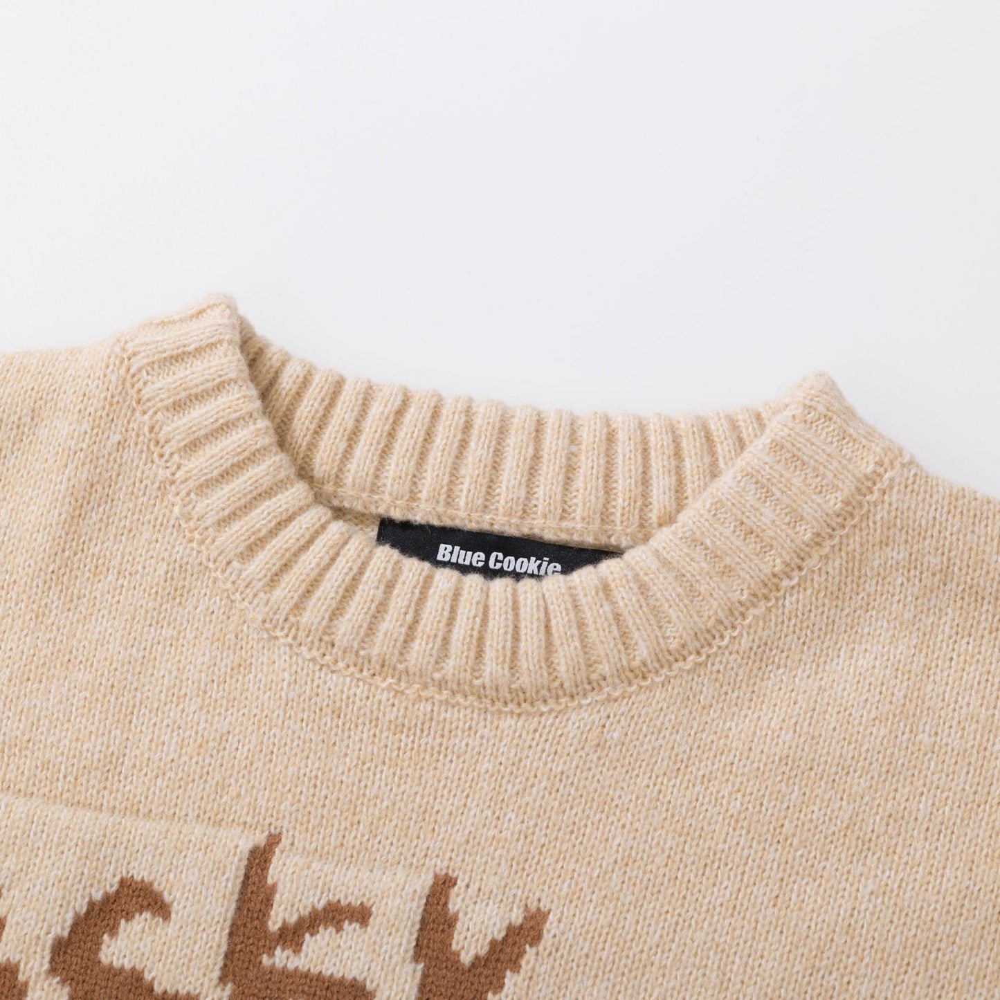 Real Shot Sweet Girl Dog Pattern Loose Pullover