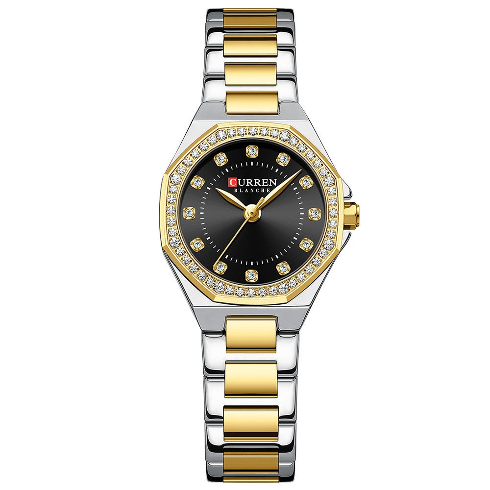 Small Dial Waterproof Rhinestone Watch