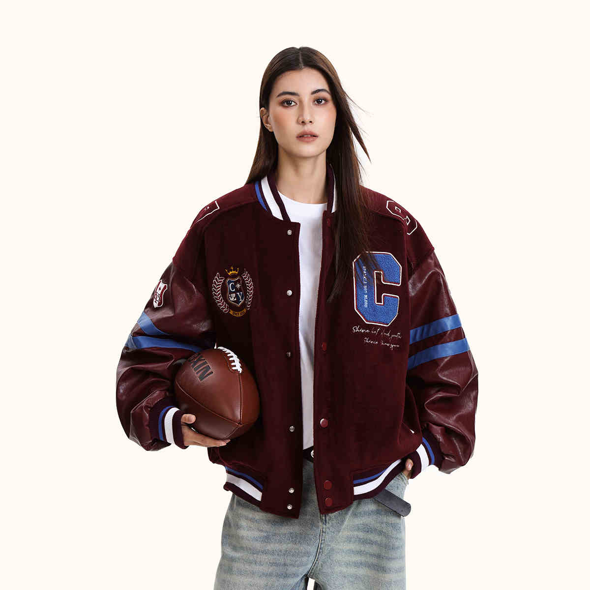 Embroidery Stitching Baseball Uniform Jacket