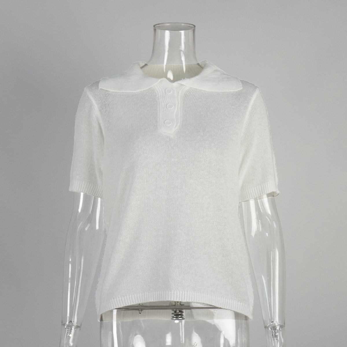 Polo Hollow Knitted Short-sleeved Shirt