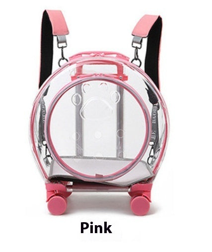 Pet Trolley Bag Portable Dog Out Transparent Trolley Bag Space Capsule