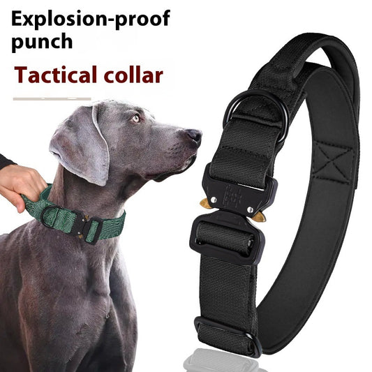 Tactical Collar Nylon Pet Release Buckle Outdoor Collar