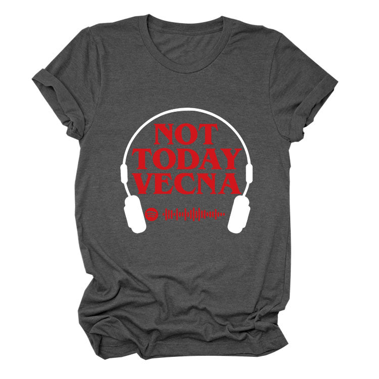 Summer New Round Neck Letter Short-sleeved