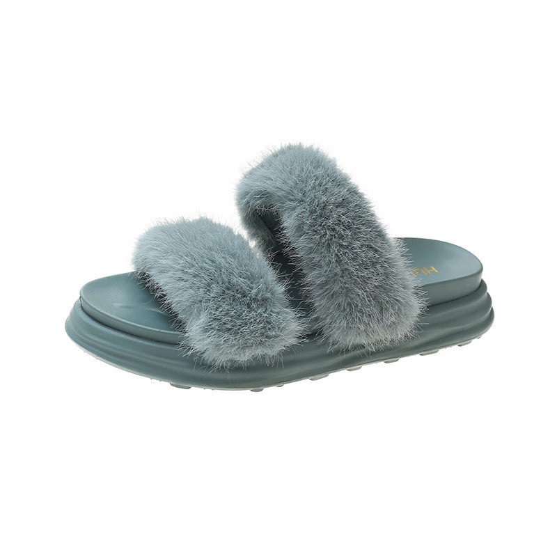Fashionable Outer Wear Netflix One-piece Flat Bottom Comfortable Casual Sandals