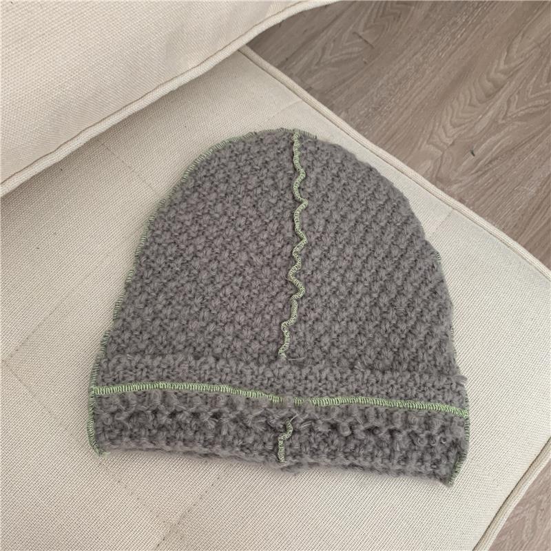 Knitted Wool Hat With Ear Protector