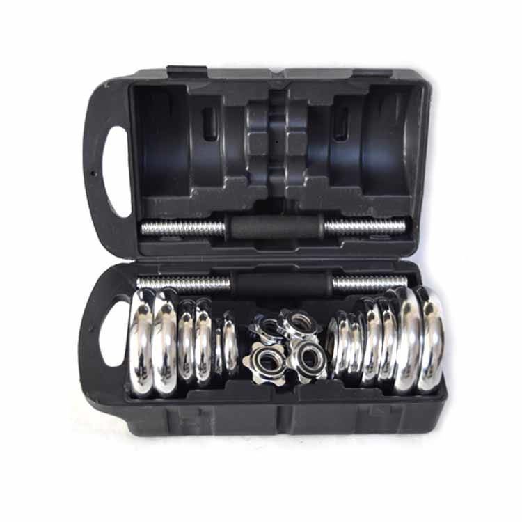 Men's Fitness Home Adjustable Pure Iron Electroplating Dumbbell
