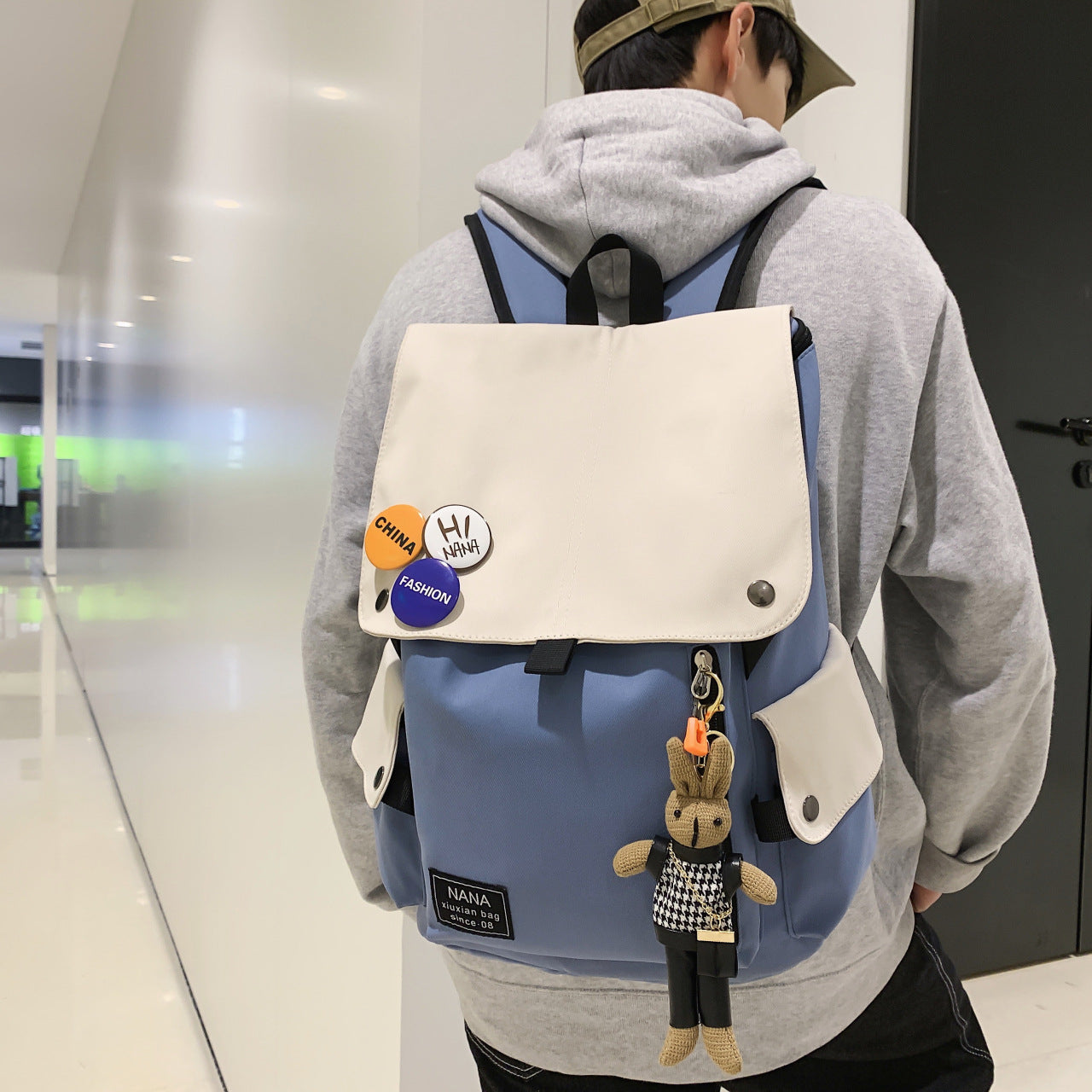 Casual Backpack Men's And Women's Large Capacity Travel