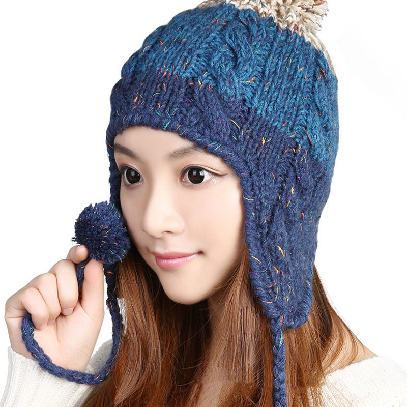 Versatile Tricolor Patchwork Ear Guard Ball