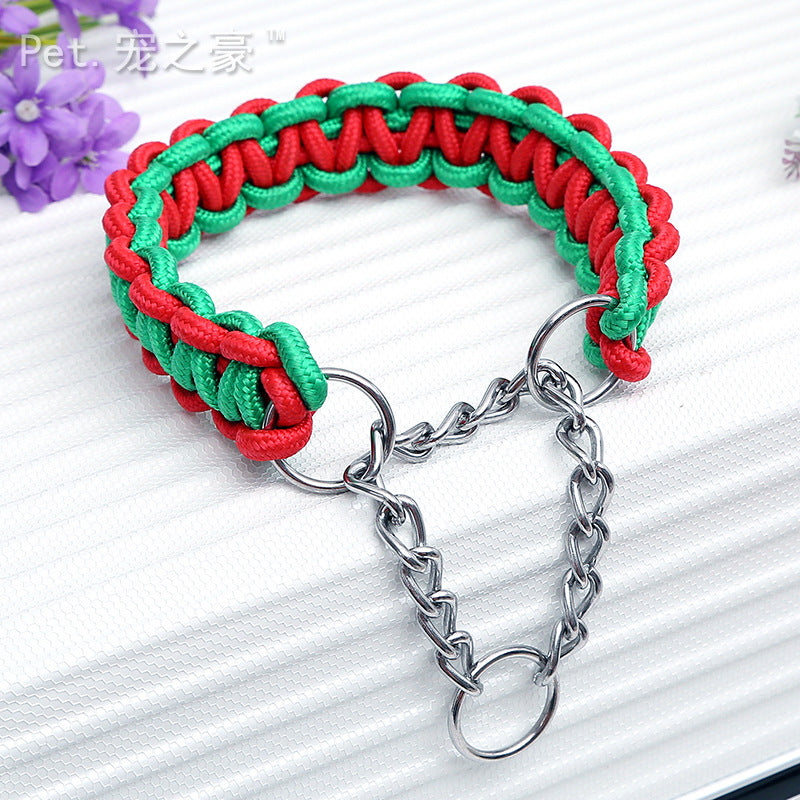 Woven Pet Collar Dog Bandana