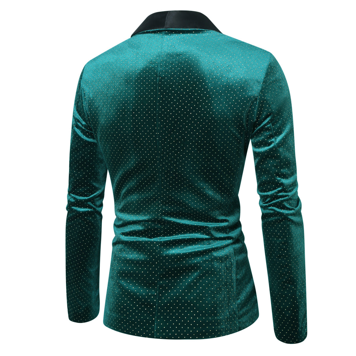 Men Casual Loose Versatile Color Blocked Order A Suit Jacket