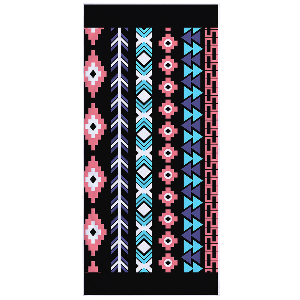 Microfiber Square Print Beach Towel