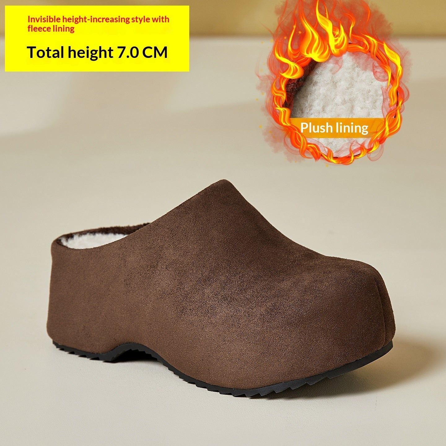 Retro chunky-sål lukkede mules til kvinder, perfekte til udendørs brug