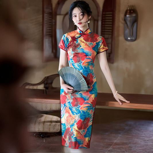 New Summer Stylish Slim-fit Long Dress For Young Girls