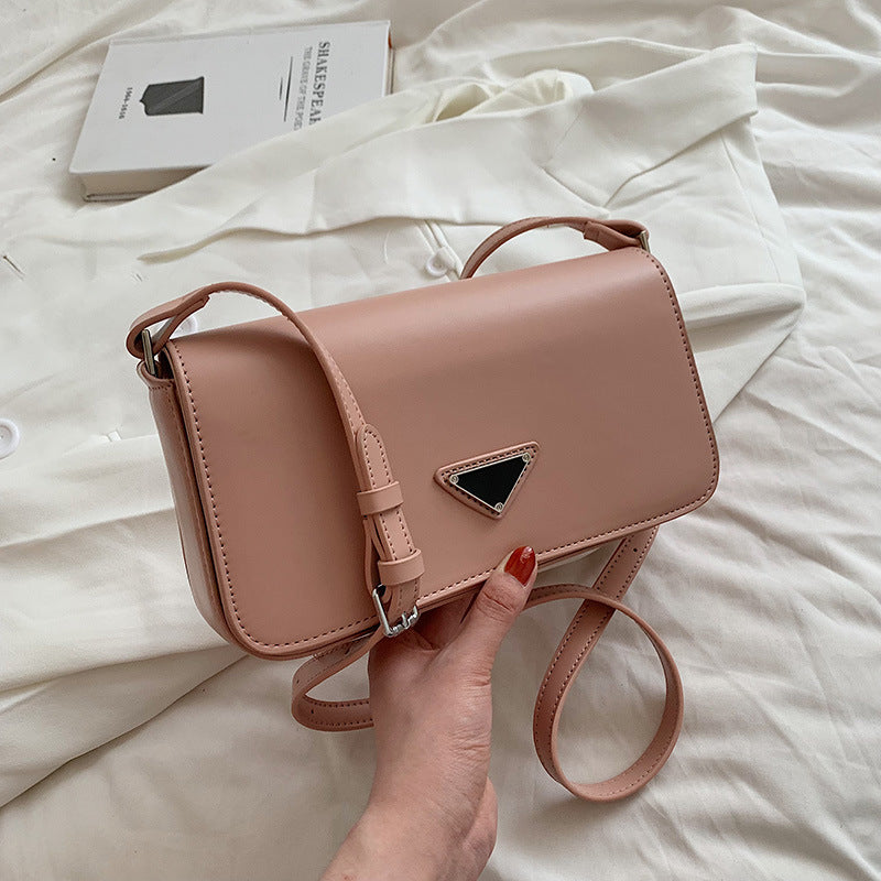 Fashion Pure Color Simple Net Red Style Small Square Bag