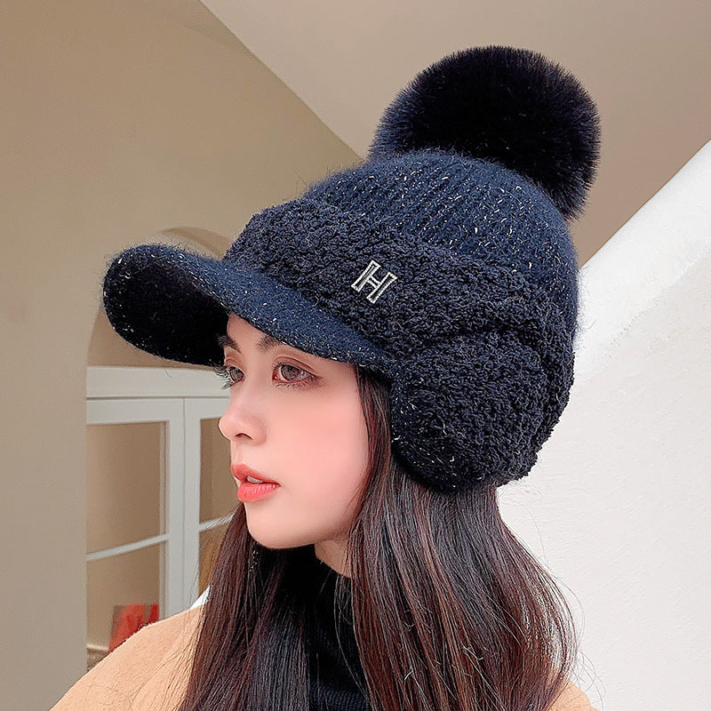 Women's Autumn And Winter Ear Protection Warm Baseball