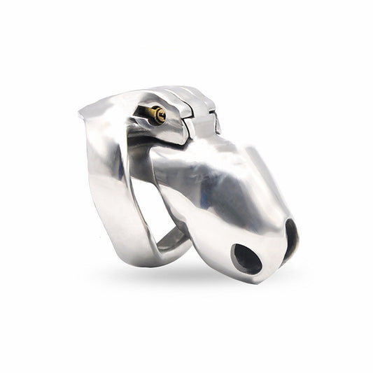 Men's Stainless Steel Chastity Lock Cage Toy