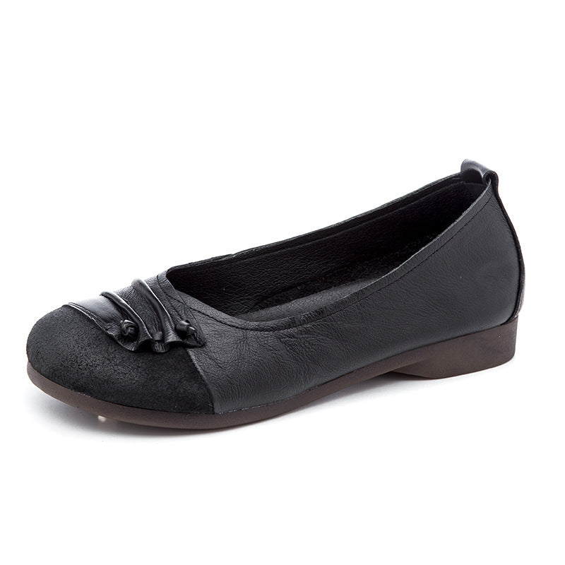 Mother's Leather Soft Sole Non-slip Shoes