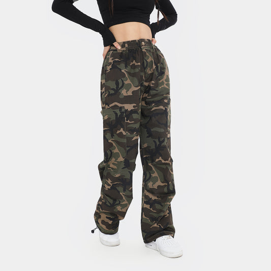 American Camouflage Cargo Pants Male Adjustable Leg Shaping