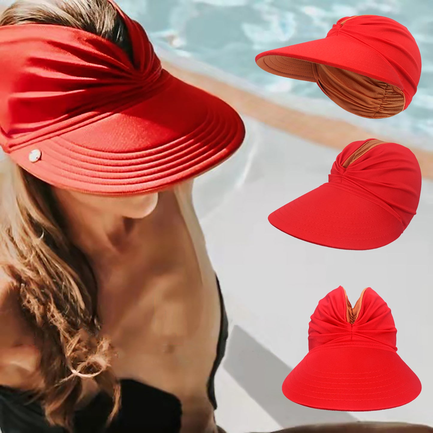 Sun Protection Hat Double-sided Big Brim Air Top Sports