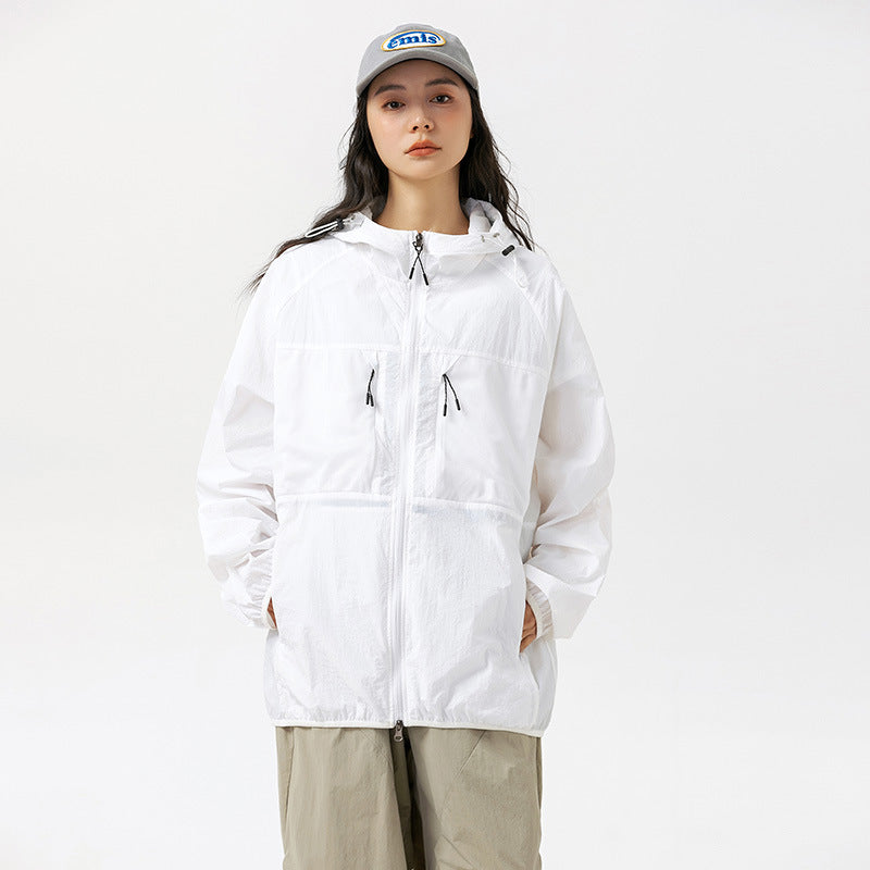 Hooded Multi-pocket Thin Personality Sun-protective Clothing Quick-dry Casual