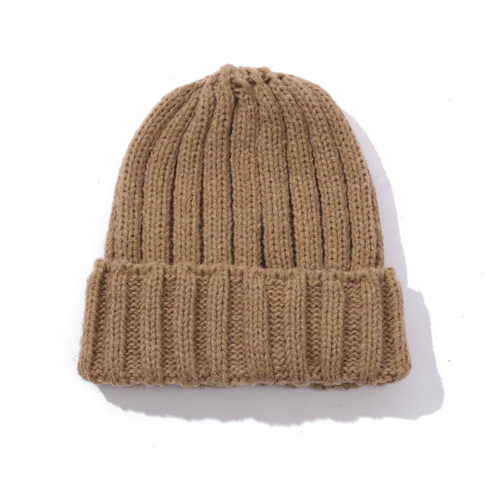 Men's And Women's Fashion Solid Color Wool Knitted Hat