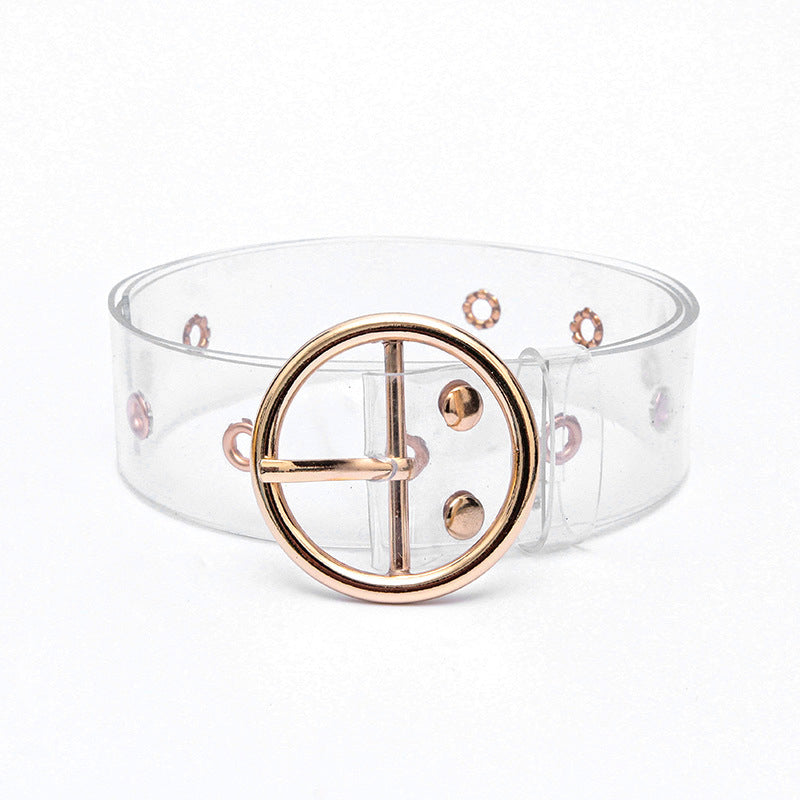 Transparent Pin Buckle Belt