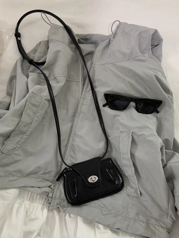 Sød Olievoksbehandlet Læder Kæde Skuldertaske/Crossbody Pung
