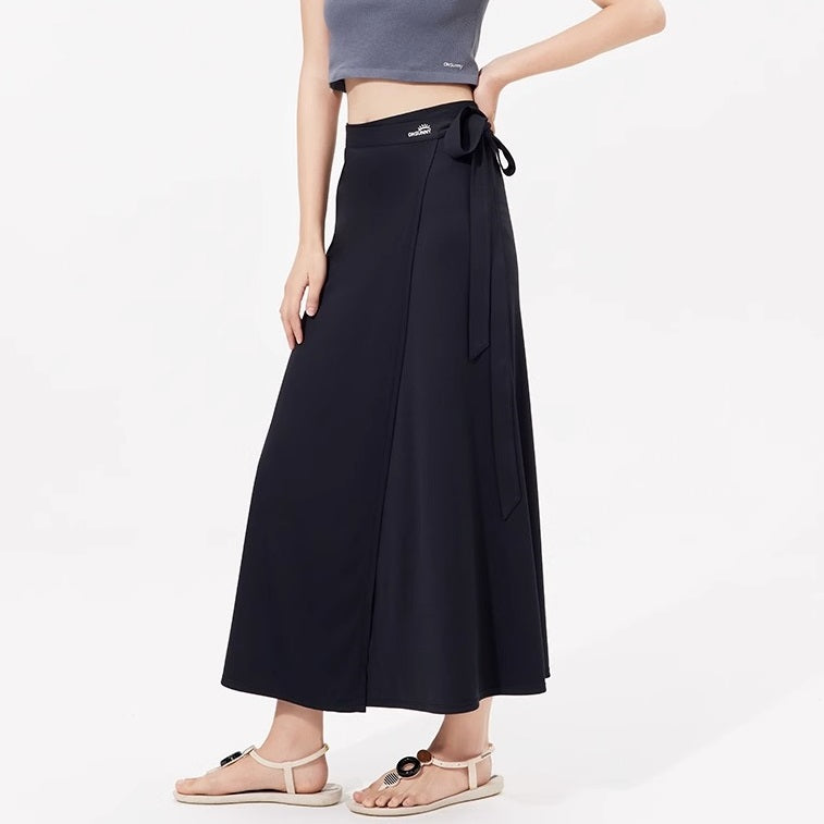 Spring And Summer Breathable And UV-resistant Slimming One-piece Lace-up Skirt