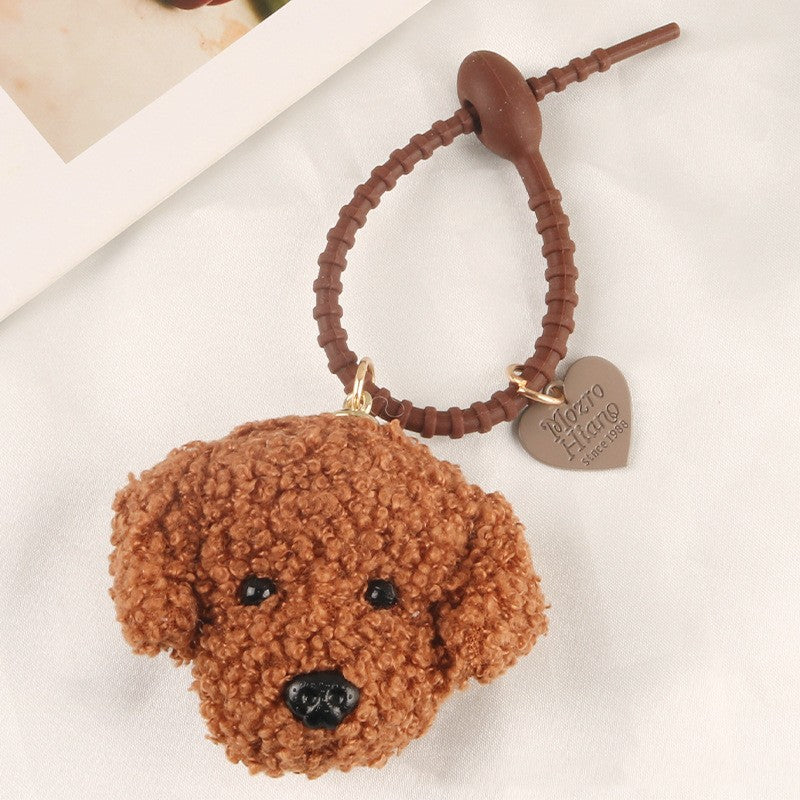 CharmCute Teddy Dog Soft Rubber Keychain Pendant Creative