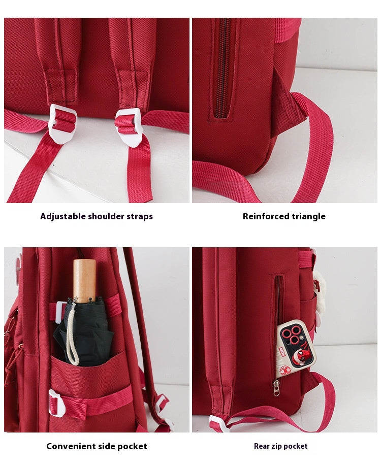 Schoolbag Large Capacity Simple And Lightweight Backpack