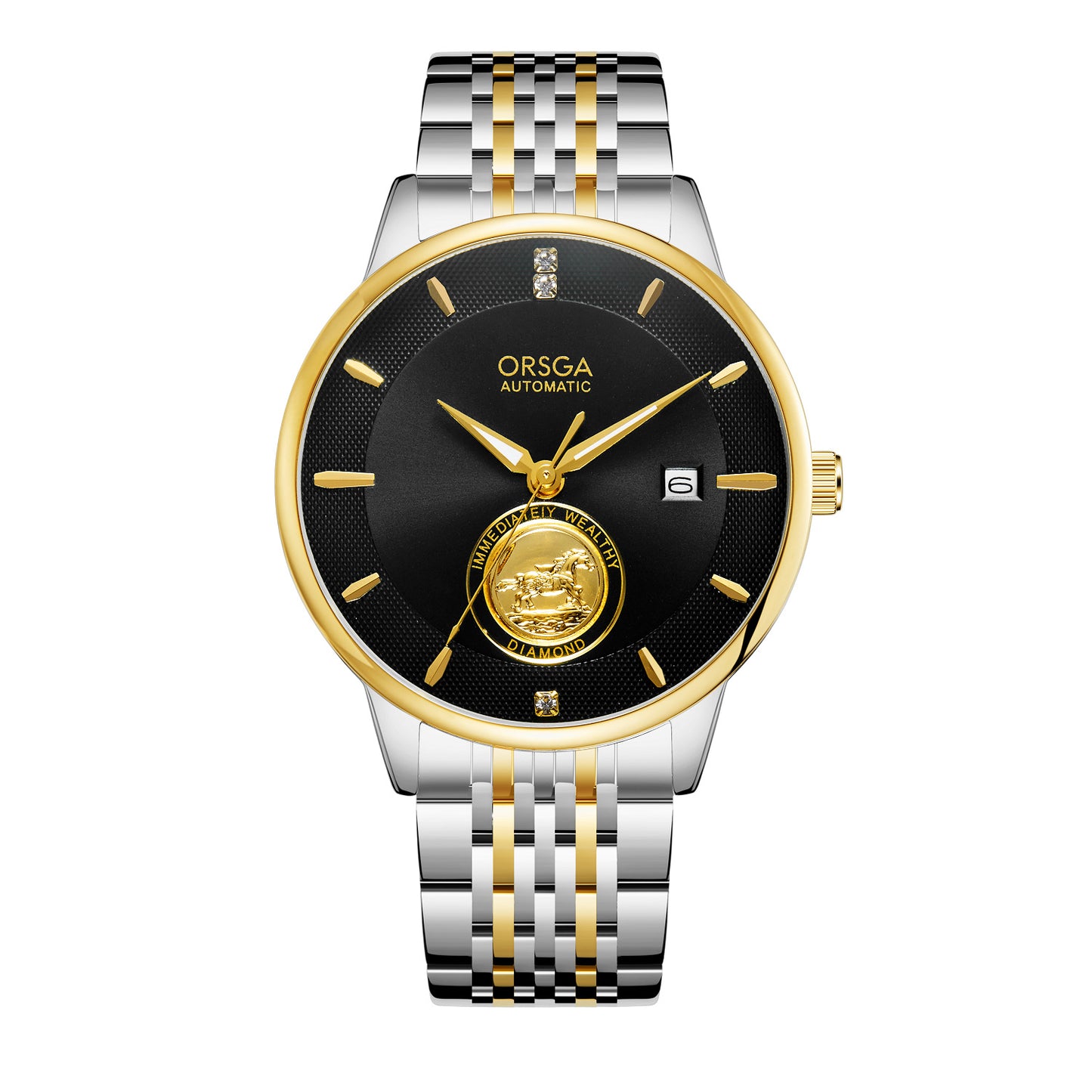 Waterproof Transparent Bottom Business Men's Mechanical Watch