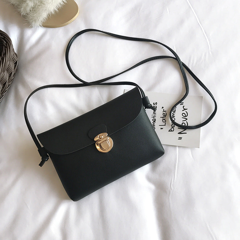Women's Bag New Pouch Korean Mini Mortise Lock Small Square Bag Women's Shoulder Crossbody Bag Trendy Women's Bags
