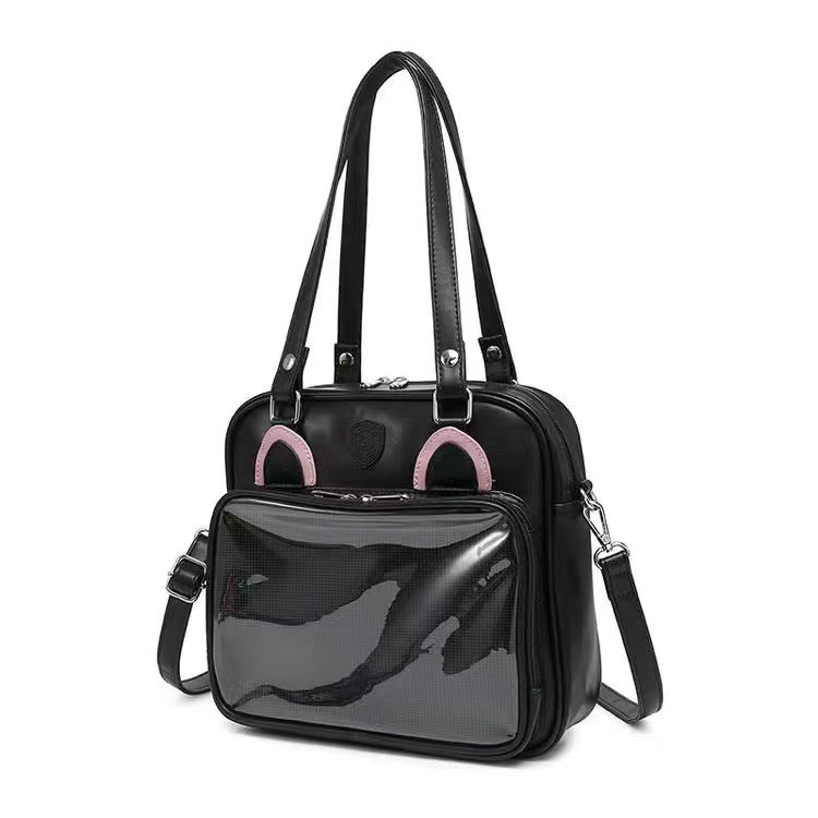 Original CONAI Bear Rabbit Cat Square Commuter Tote Messenger Bag
