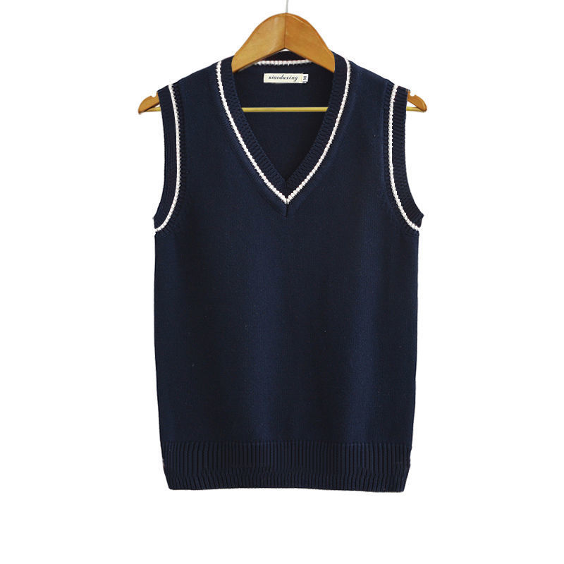 Thickened V-neck Pullover Woolen Vest Men