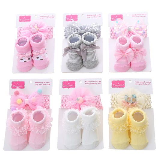 New Polka Dot Three-dimensional Hair Ball Flip Up Children's Socks