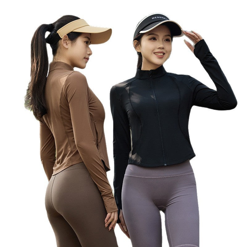 Ice Silk Sun Protection Yoga Cool Jacket