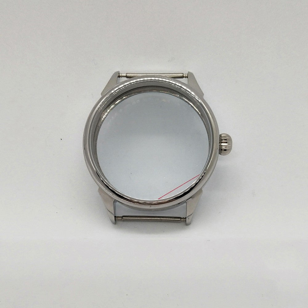 Silver Stainless Steel Shell Is Suitable For Eta6497 6498 Movement Sand Shell Light Shell