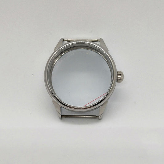 Silver Stainless Steel Shell Is Suitable For Eta6497 6498 Movement Sand Shell Light Shell
