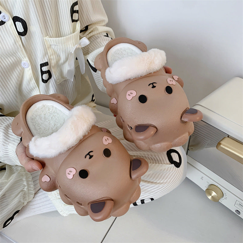 Winter Warm Thick Bottom Home Cotton Slippers